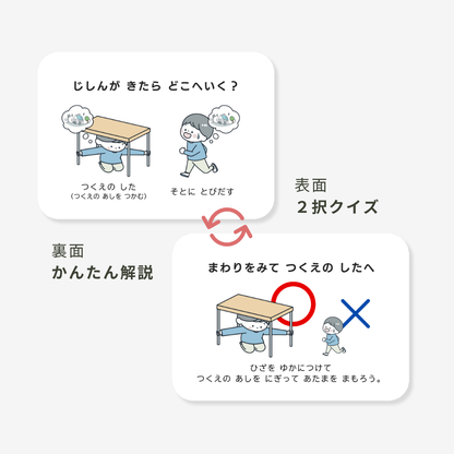【防災・防犯】あんぜんカード | 41枚 | PDF・小冊子36P・避難カード付き